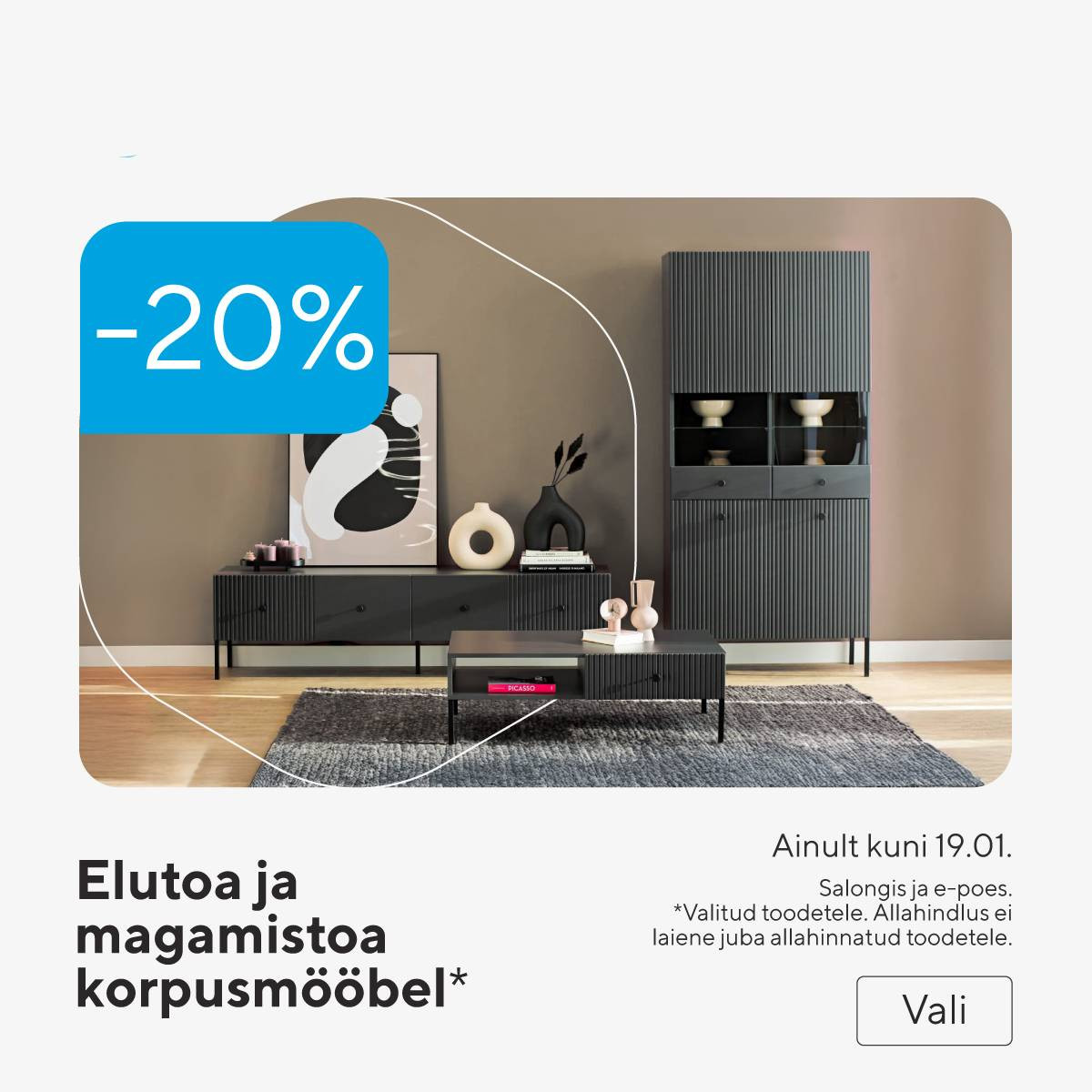 Elu- ja magamistoad -20%